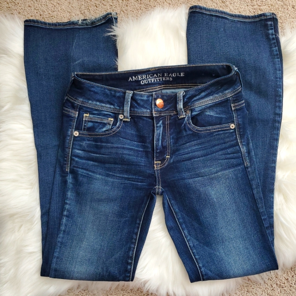 AEO kickboot  super stretch jeans size 0